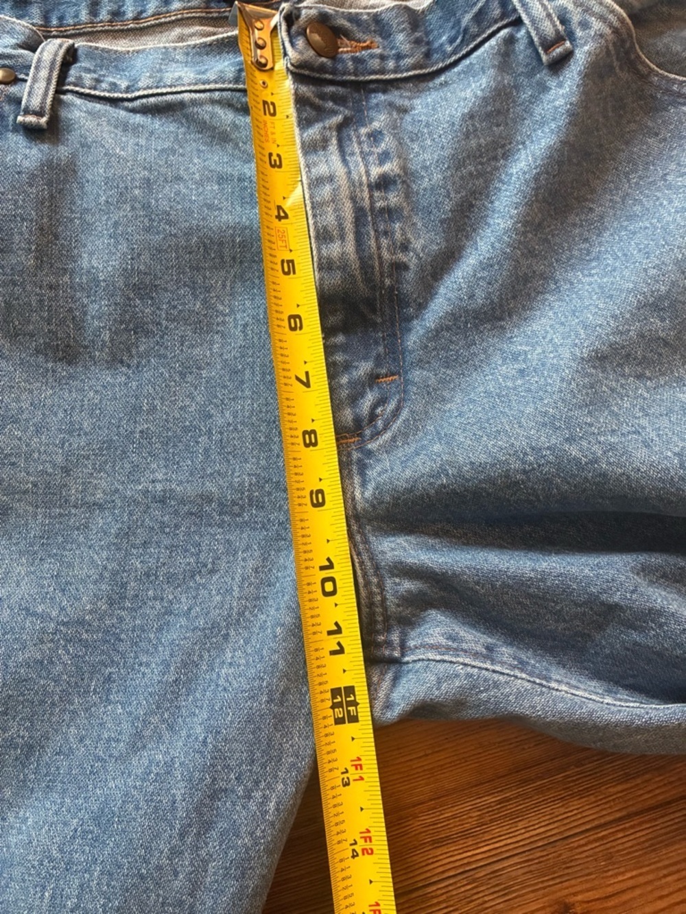 Wrangler 47MWZ Regular Fit Jeans 38x32 Vintage Fade Western Cowboy Denim USA - Picture 3 of 14